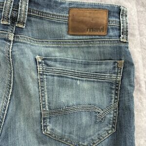 Mavi Zach Jeans Mens 33/32 Straight Leg Dark Blue Wash